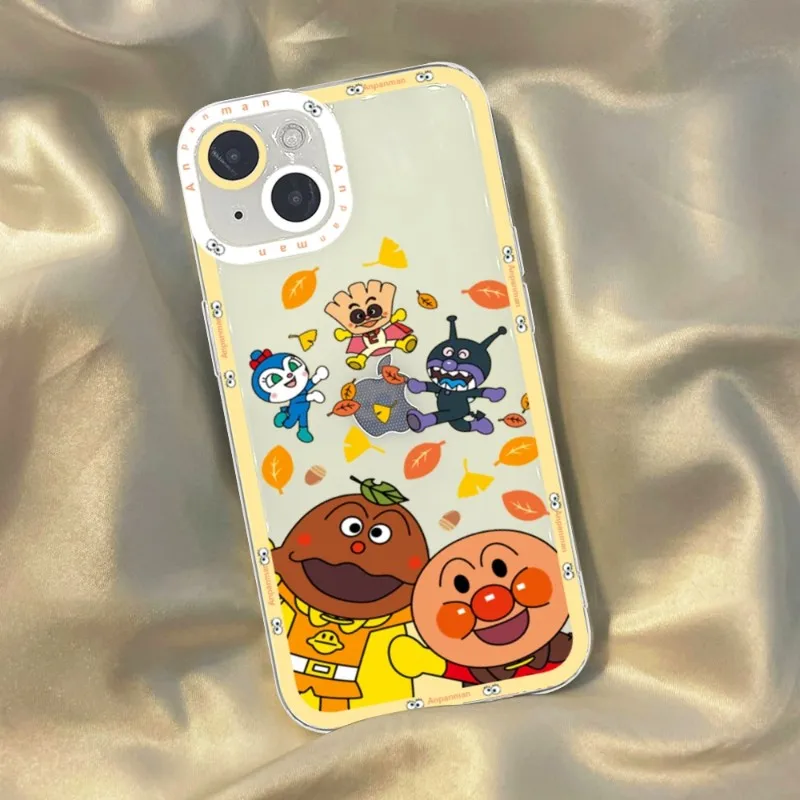 Fashion Anpanman Bread Phone Case Angel Eyes For iPhone 14 13 12 11 Pro Max Mini XS 14 Plus 12 13 MINI Soft Transparent Cover