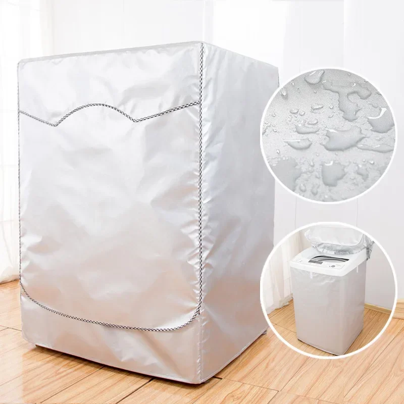 Sunscreen Dust Proof Cover Washing Machine Cover Waterproof Case Washing Machine Protective Dust Front Load Wash Dryer 4 sizes