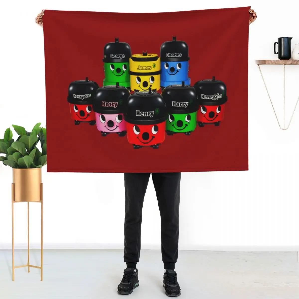Henry Hoover and Friends Throw Blanket Plaid Summer Hairy christmas gifts Luxury Designer Blankets For Sofas Blankets