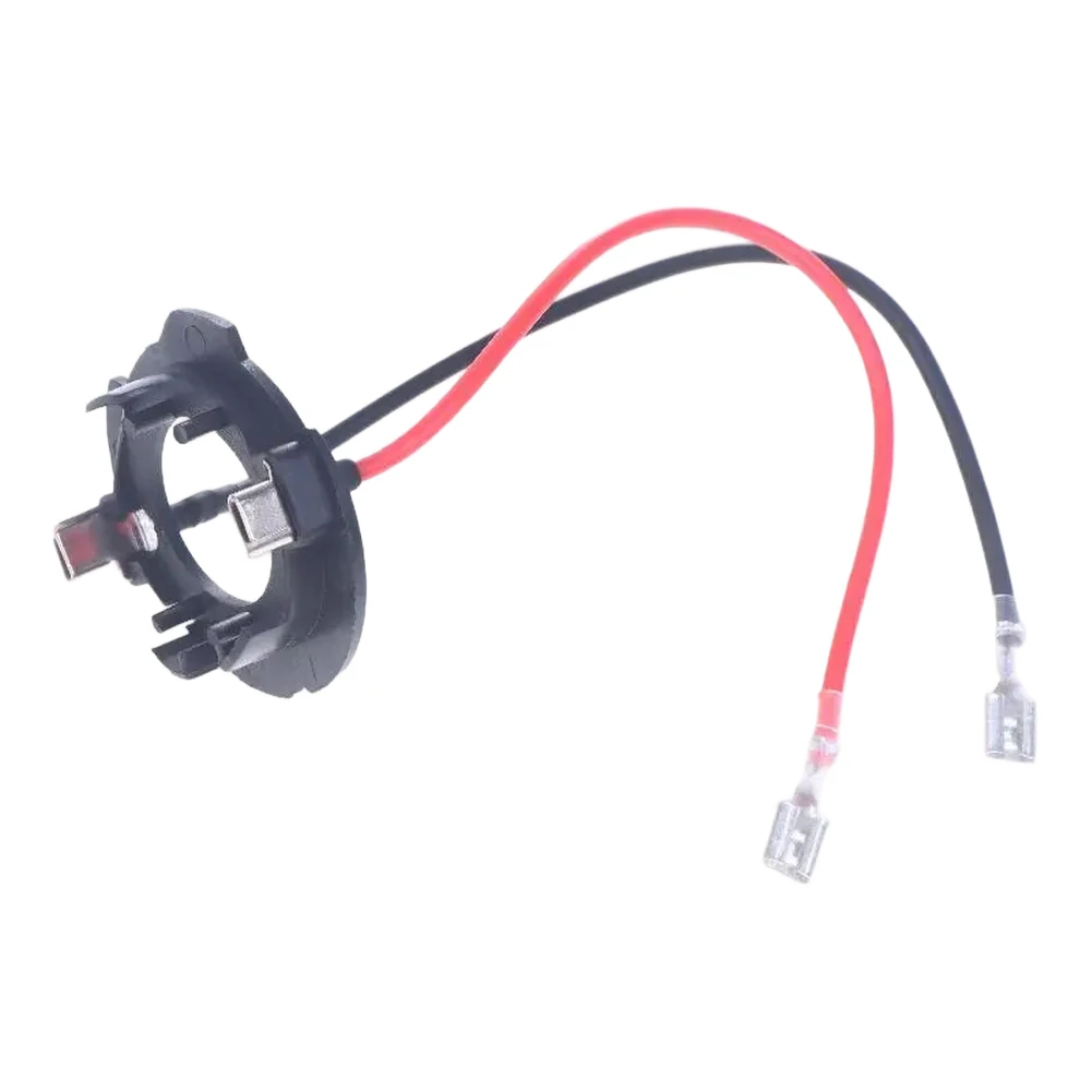 

LED Bulb Holder H7 Socket Adapter Nighttime Driving Plastic Metal Construction Tool-free Installation For Golf MK5