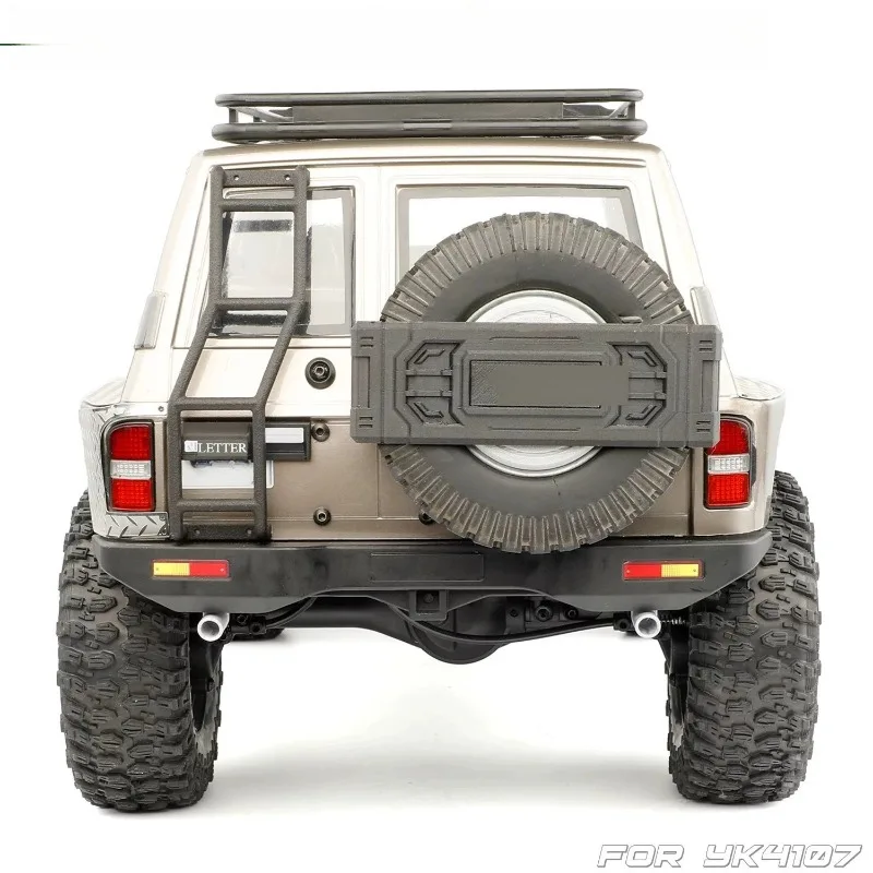 RC Crawler Rear Ladder License Plate Light Custom Size Upgrade Parts for 1/10 YK4107 RC Car Body Shell Rear Decor Accessories