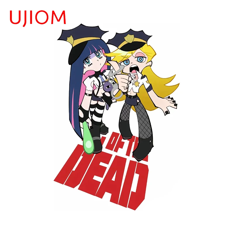 UJIOM Panty & Stocking Funny Graphics Wall Sticker Creative Personality Bedroom Veneer Waterproof Decal DIY Home Accessories