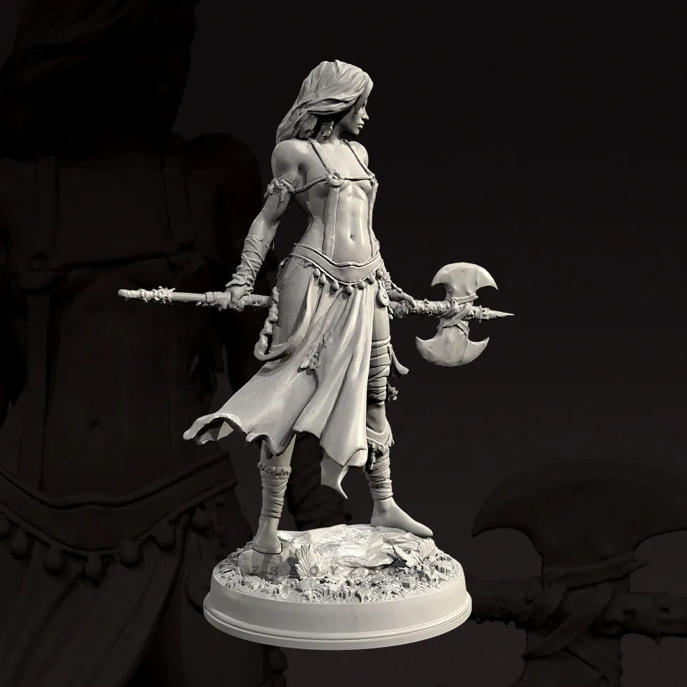 

The height of man 28mm 35mm 50mm Resin model kits figure beauty colorless and self-assembled TD-7717/3D