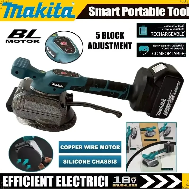 

Вибрационный плиткоукладчик Makita с 5-ступенчатой регулировкой скорости, высокопроизводительный, для укладки настенной и напольной плитки, инструмент для домашнего ремонта