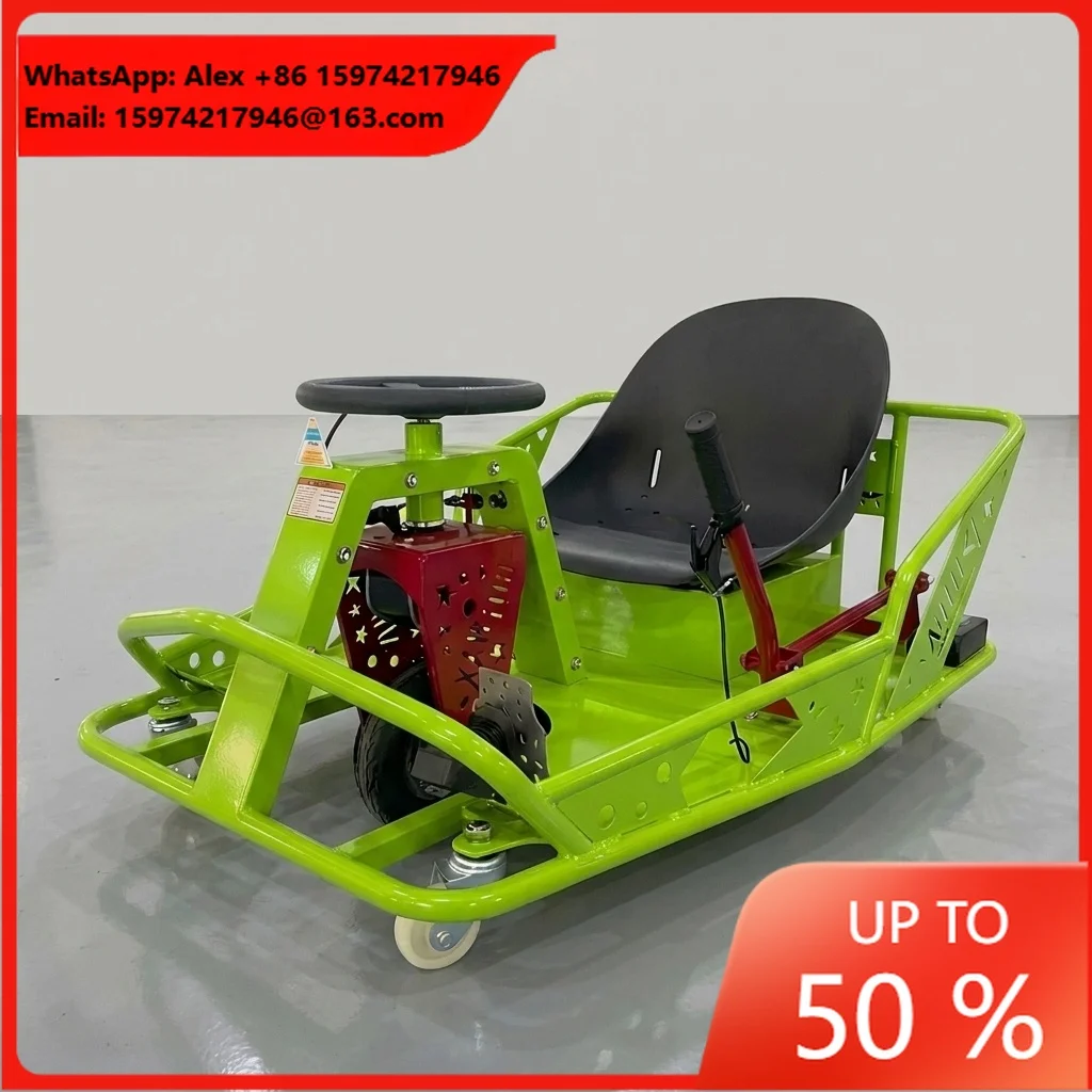ApexJoy NOVA Drift S2-Bestseller 500W Electric Drift Kart Fits Adults & Kids Spacious Seat 100kg 25km/h Drift Mode Park Rental