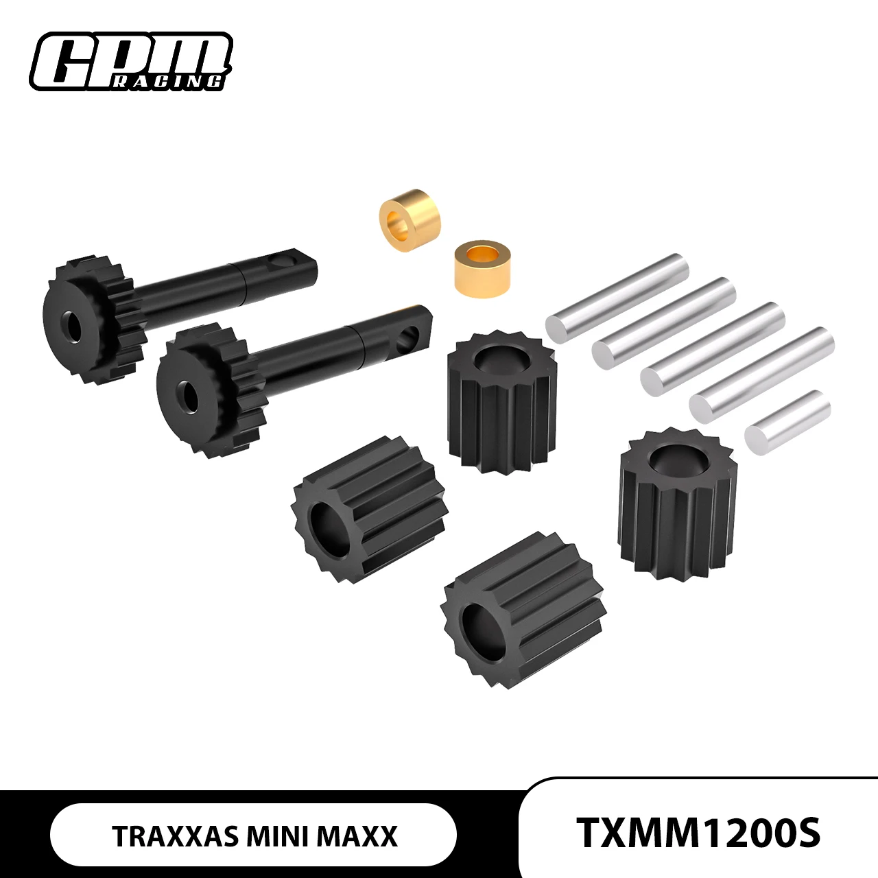 GPM TRAXXAS Mini Maxx / Mini XRT 108076-1 For 20Cr Carbon Steel Front/Rear Diffs Gear Set