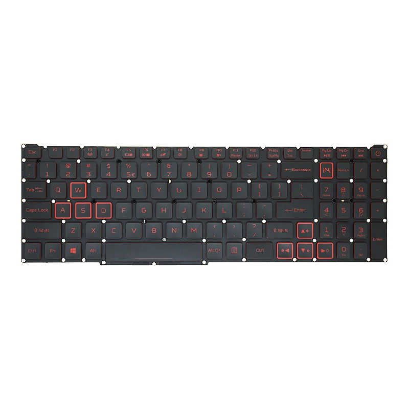 Hiszpańska PT-BR brazylijska rosyjska klawiatura dla Acer Nitro 5 N18C3 N18C4 AN515-54 43 44 AN517-51 AN517-52 laptop do gier czerwone podświetlenie — zdjęcie produktu 7