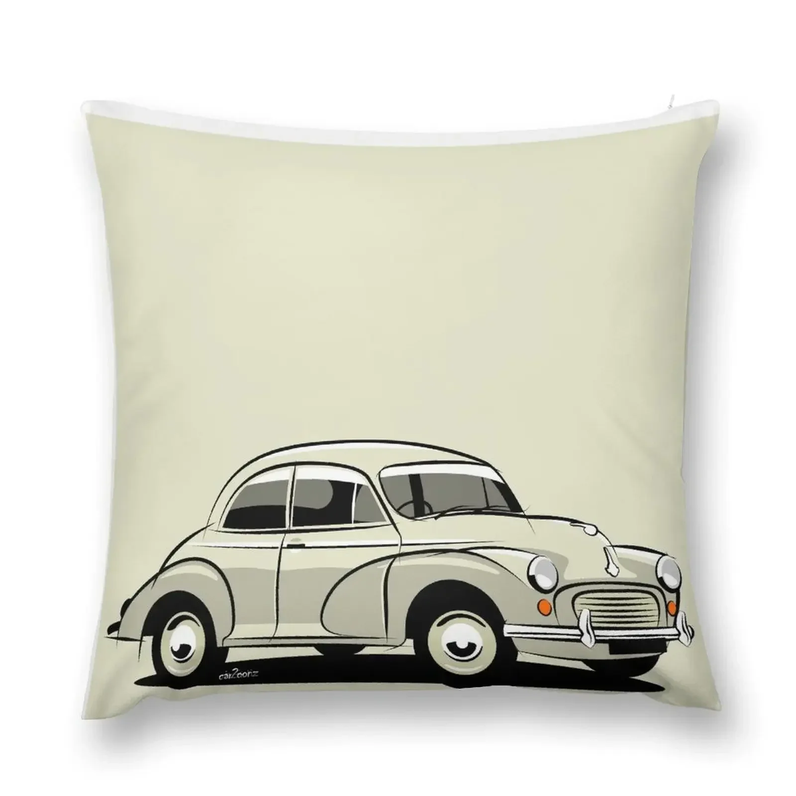 

Morris Minor 1000 2-door Old English White Throw Pillow luxury home accessories pillow