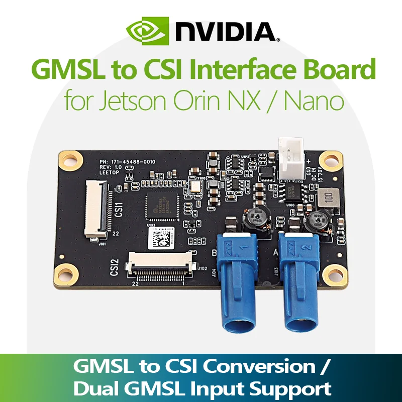 CSI Interface Adapter Board, GMSL to CSI interface board, Converts GMSL Camera for Jetson Orin NX or Jetson Orin Nano