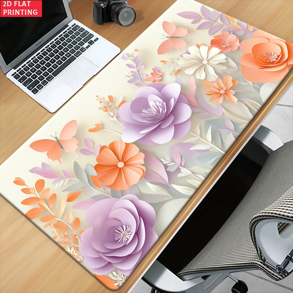 Brand 2D Butterfly Iron Art Mouse Pad XXL Non-Slip Rubber Base Large Desk Mat Gaming Office Decor Multi Functional