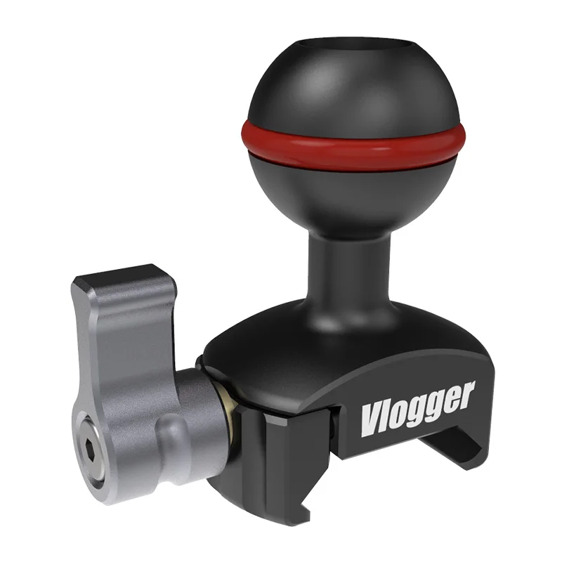 Сменная металлическая соединительная шаровая головка для странной руки, портативный кронштейн для переноса слота для микро-зеркального монитора Сменная металлическая соединительная шаровая головка для странной руки, портативный кронштейн для переноса слота для микро-зеркального монитора