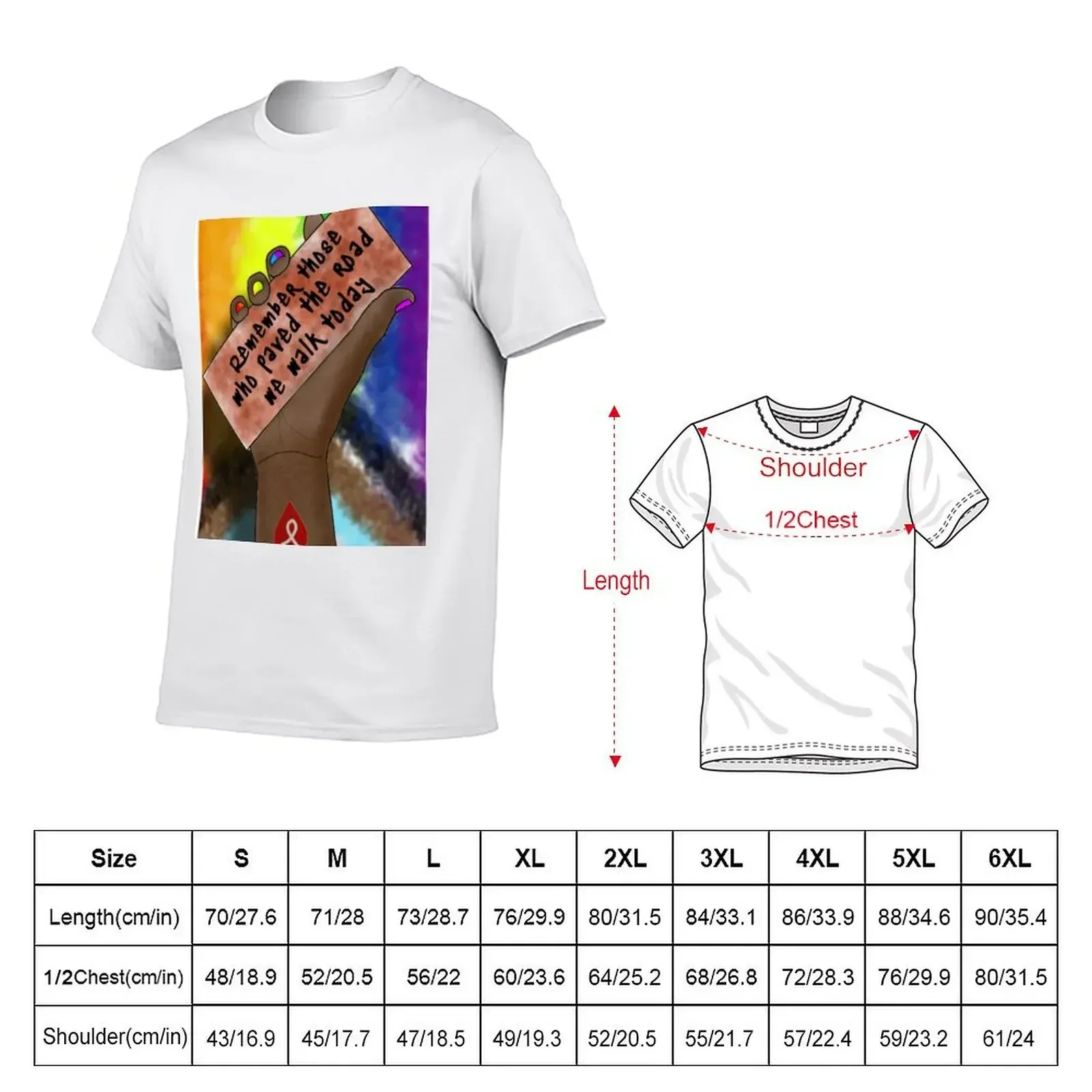 Stonewall AIDs Awareness Pride T-Shirt shirts graphic tee hippie clothes plus size clothes shirts men