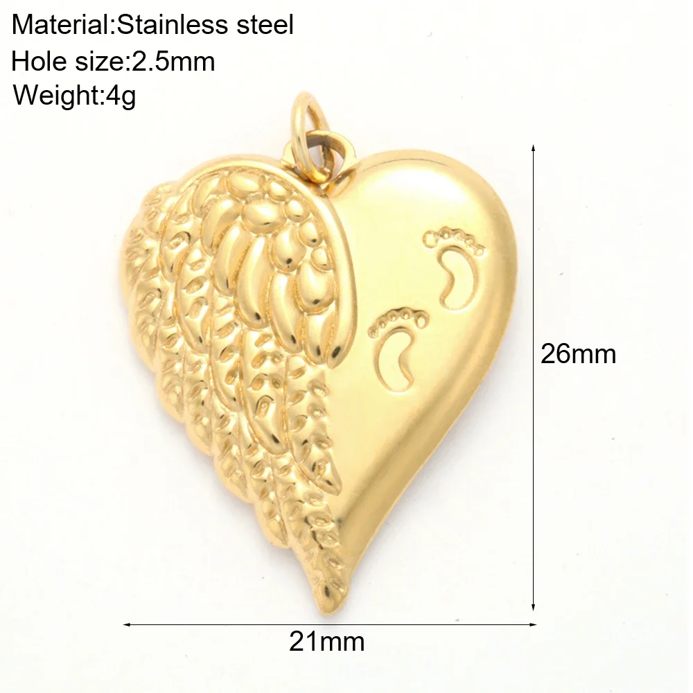 Animal Charms Butterfly Dolphin Plant Heart-shaped Charms for Jewelry Making Supplies Earrings Necklace Keychain Pendant New