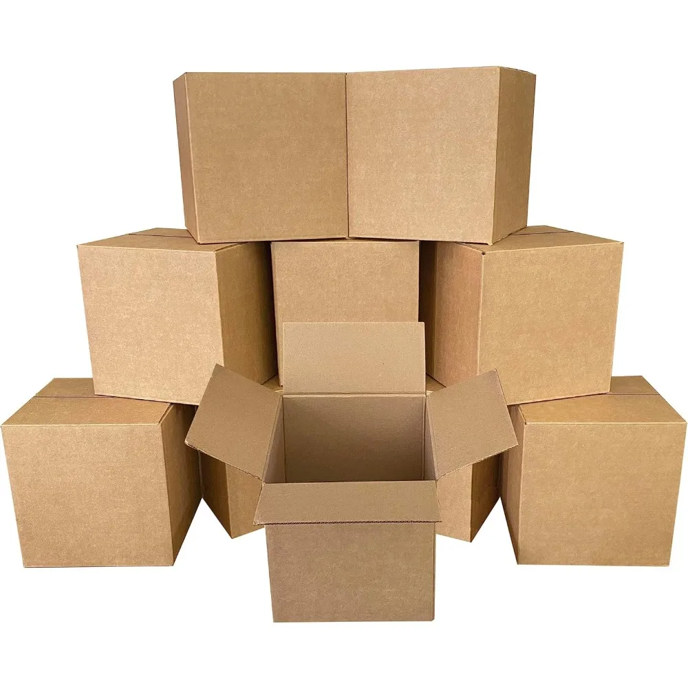 Гофрированные почтовые кончики 10х7х3 крафт-цвет, упаковка из 50 шт., прочные транспортировочные коробки для безопасной почты
