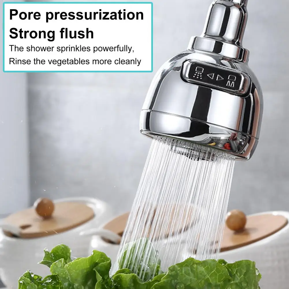 Kitchen Even Water Flow Faucet Extender Angle Adjustable Easy To Install ABS Resin Tap Extend Diffuser