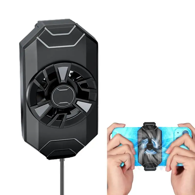 Cell Phone Cooler Portable Mobile Phone Radiator Phone Cooling Fan Dissipate Heat Cooling Phone Temperature For Gaming