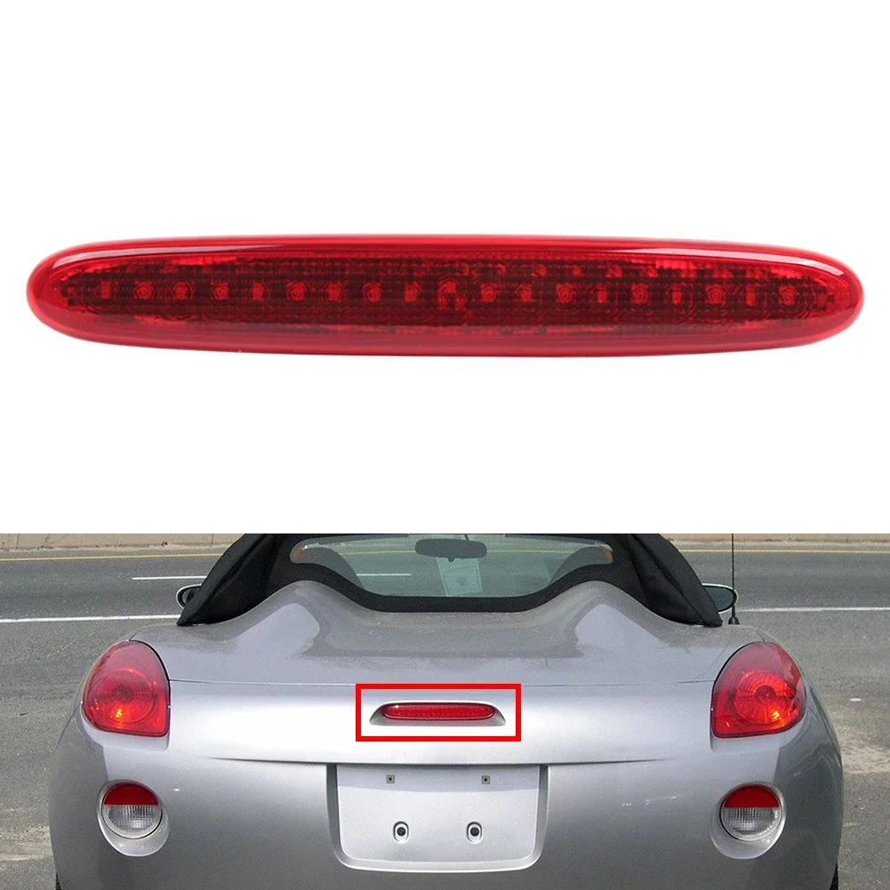 Luz de Freno Trasera Superior Roja/Negra para Pontiac Solstice 2006-2009, Lámpara de Freno Trasera 289101 GM25100445