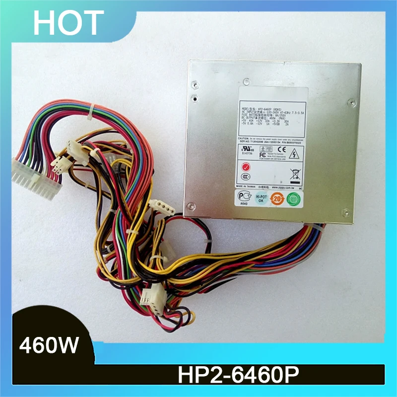 For Zippy Medical Workstation Power Supply HP2-6460P MAX 460W