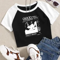 Gracie Abrams The Good Riddance Tour 2024 Crop Tops T-Shirt Women Girls Fashion O-Neck Short Sleeves Fans Gift Tops