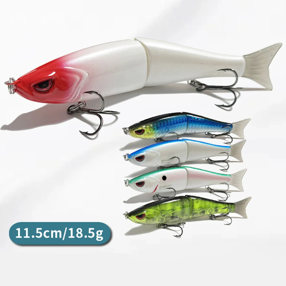 

Fishing Lure Bait 2-Jointed Swim Baits With 2 Trible Hook For Outdoor Freshwater Saltwater Fishing Bass Trout