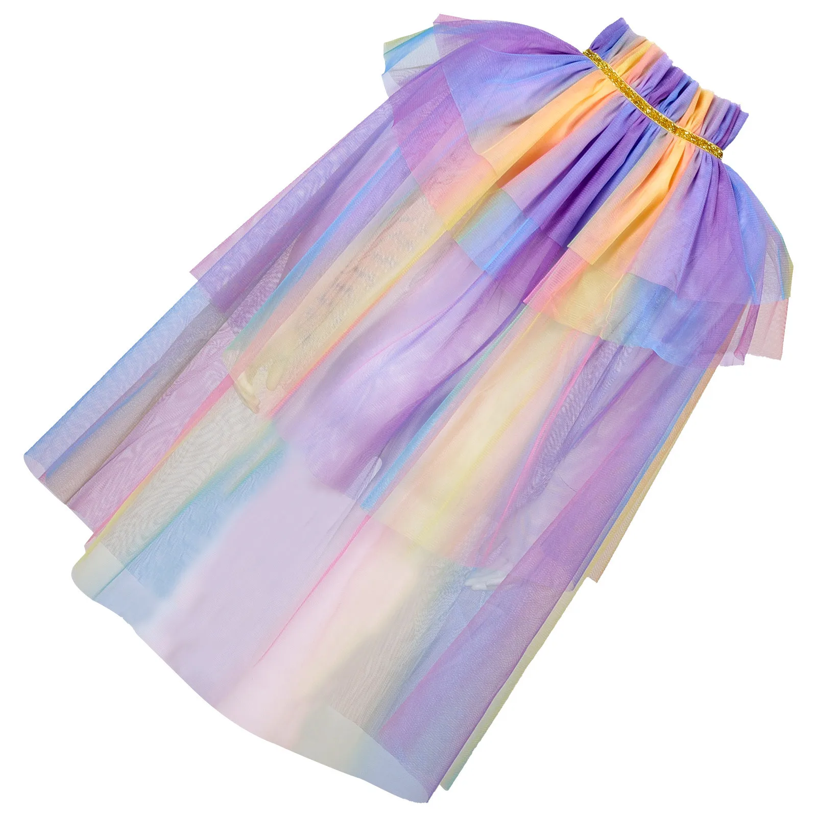 Tulle Cape Kids Soft Breathable Lightweight Cloak for Girls Dress Up Party Cosplay Fairy Costume Girls Cape Kids Cloak