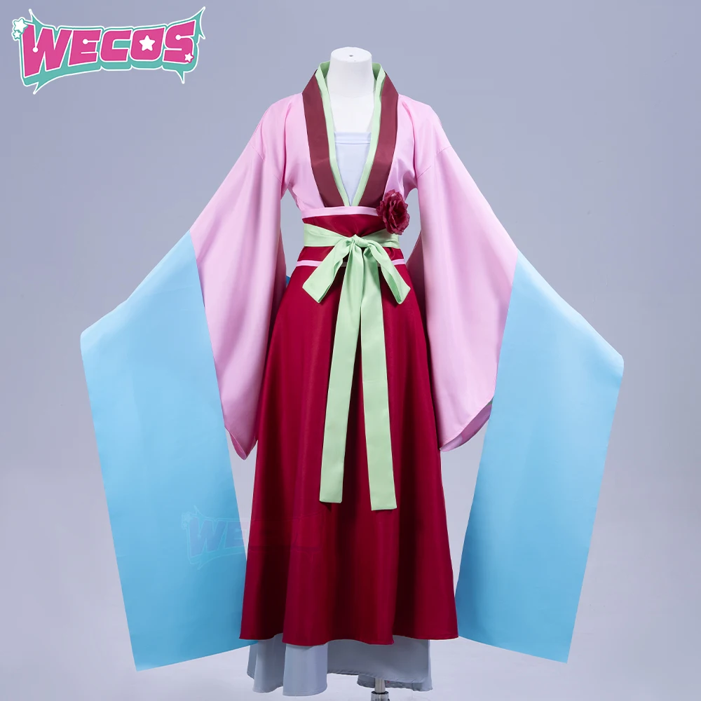 

【S-2XL】Maomao Cosplay Costume Anime The Apothecary Diaries Wecos Women Cute Pink Dress Halloween Cosplay Plus Size Costume
