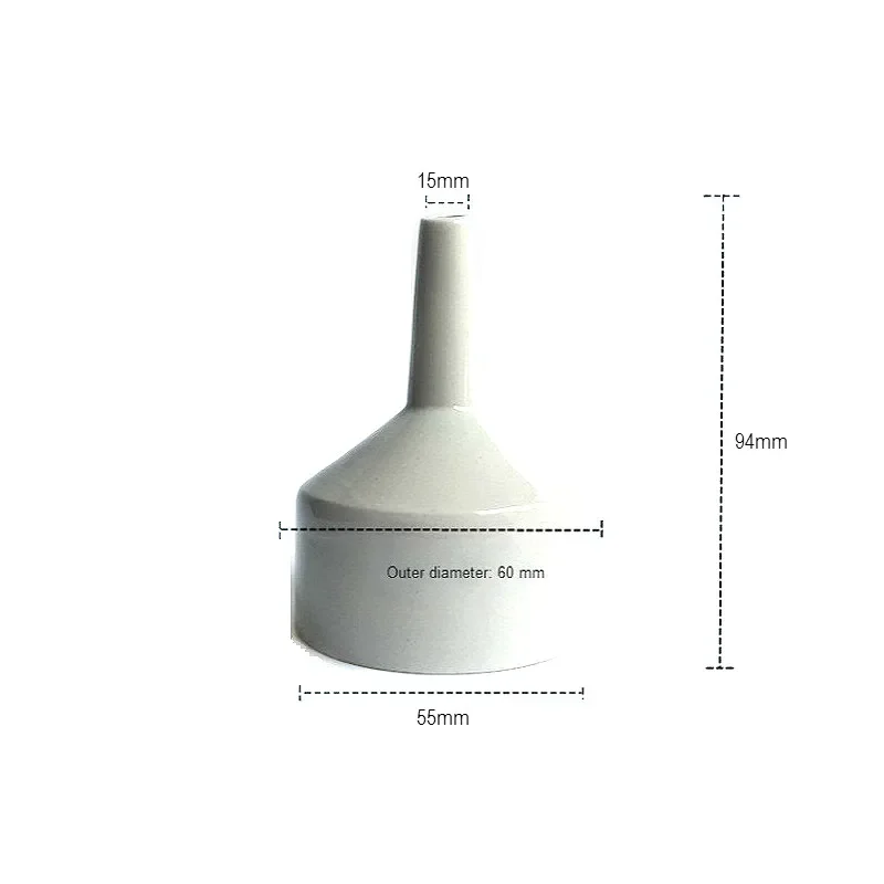 Porcelain Buchner Funnel 60 mm Chemistry Laboratory Ceramic Filter Funnel Pottery Negative Pressure Suction Porous Funnel 1/PK