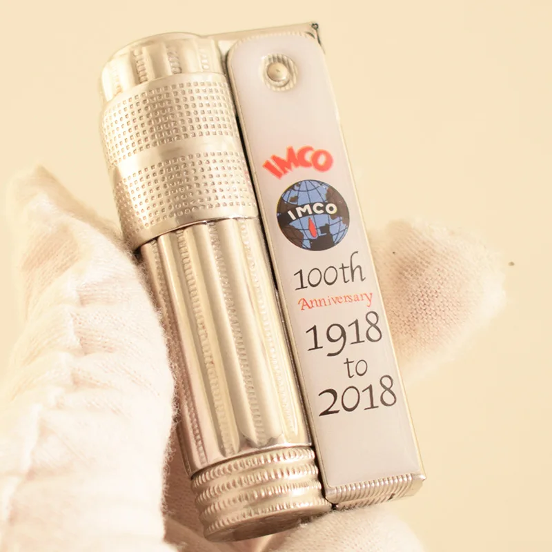 Hot IMCO Oil Lighter Windproof Stainless Steel Limited 100th Anniversary Men's Gift Collection Value Smoking Accessories