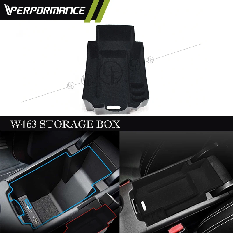 

W463 Storage Box For G500 G63 G350 G550 G65 4X4 G63 4x4 Central Storage Organizer For W463 ABS Material 2008~2018Year