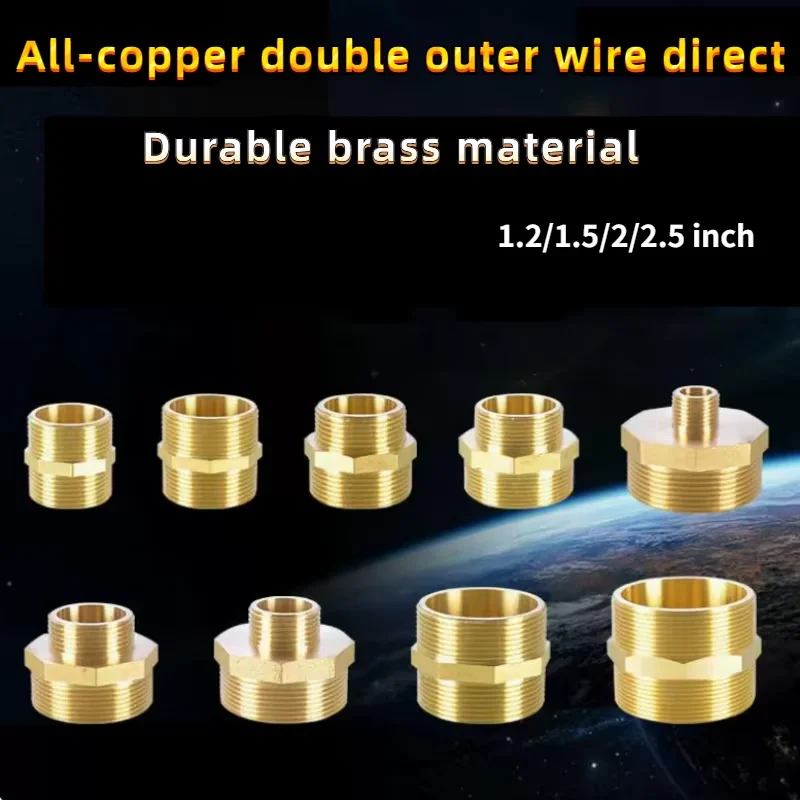 

1-1/4" 1-1/2" 2 " Copper Inner and Outer Wire Bushing Turned To 4 Points 6 Points 1 Inch Reducer Joint Water Pipe Fittings