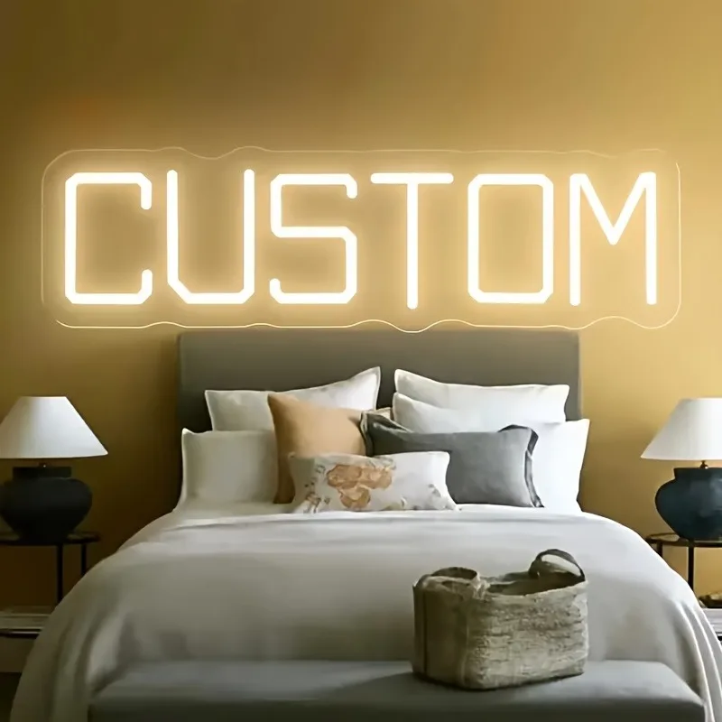 Custom Personalized LED Neon Sign, Custom Wall Hanging Neon Light for Wedding Birthday Bedroom Café Bar Game Room Wall Decor