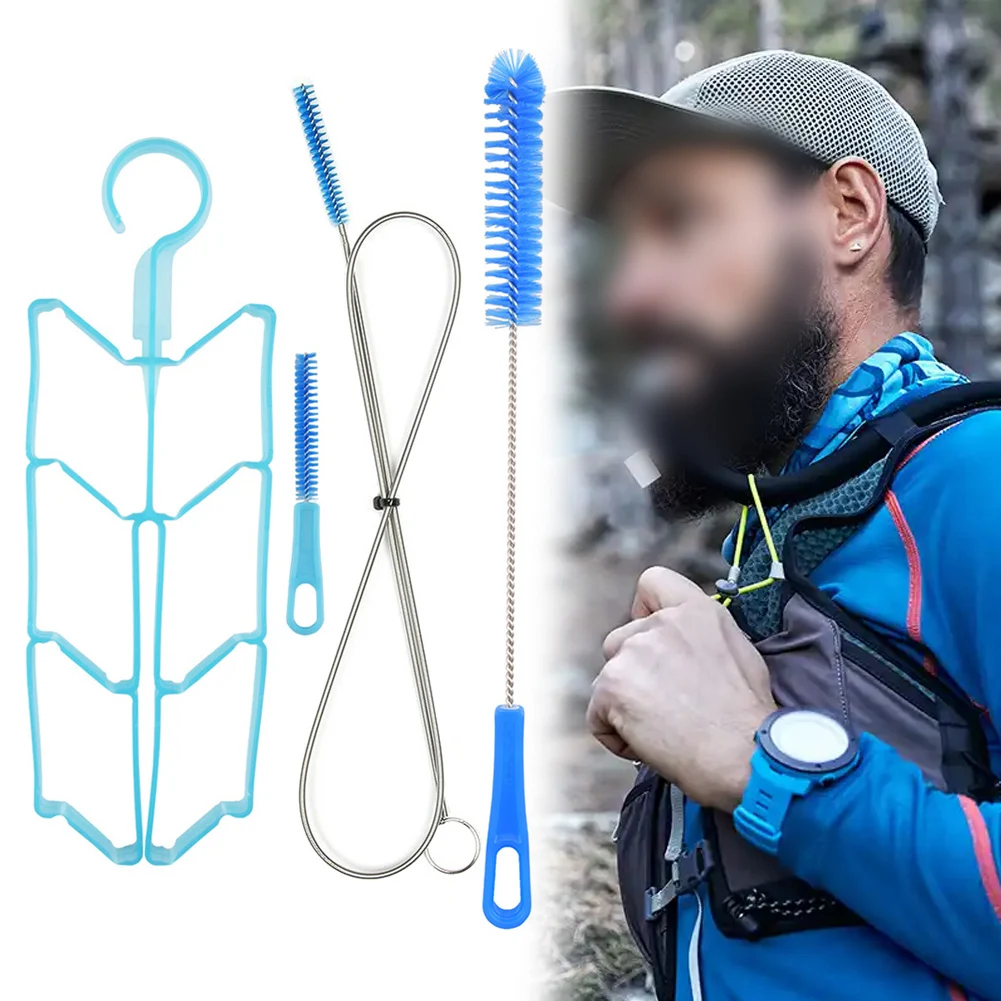 

4-in-1 Hydration Bladder Tube Brush Drinking Water Bag Cleaner For Outdoor Camping Picnic Water Bag Cleaning Tool Kits