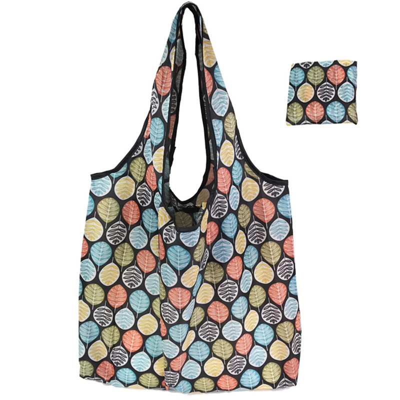 Floral Printed Casual Tote Large Capacity Female Handbags Single Shoulder Shopping Bags Daily Use Women Canvas Beach Bag