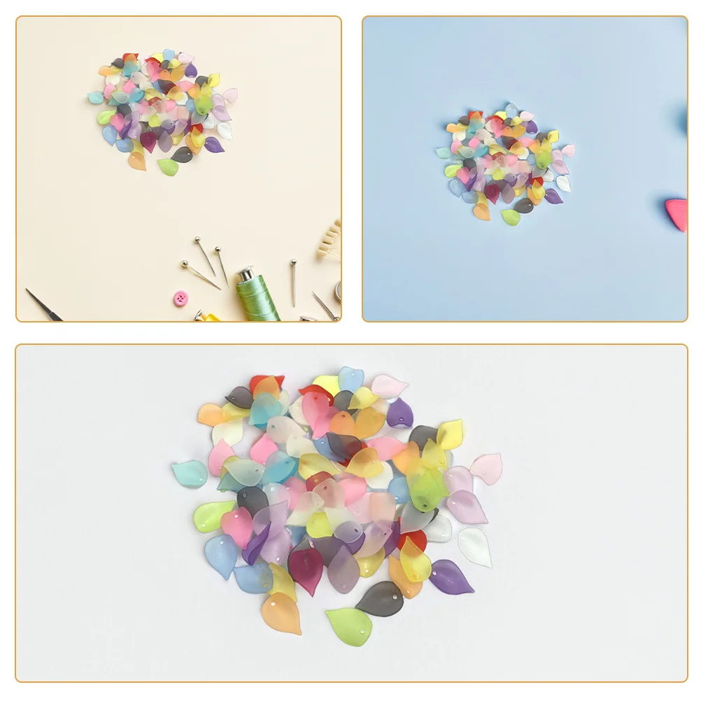 1Pack Easy Pairing Acrylic Flower Charms Beads for Hair Clips Headbands DIY Craft Jewelry Making Kits Floral Accessories