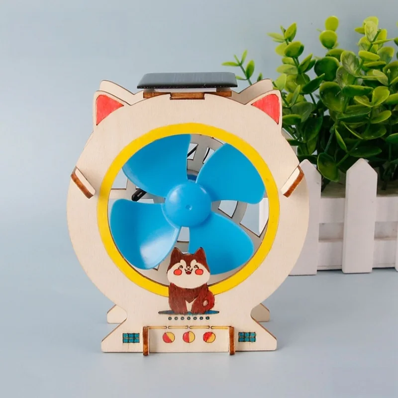 DIY Electric Solar Fan Science Experiment Model Kit for Kids - Educational STEM Handcraft Project for Students Toy Kids Gift