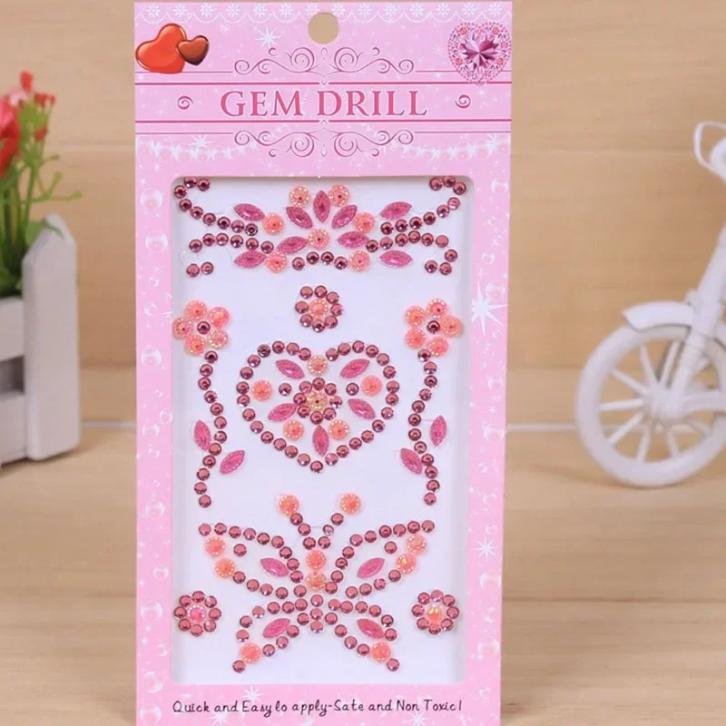 DIY Acrylic Sticker Crystal Diamond Butterfly Stickers Handmade Butterfly Decoration Stickers Kids Toys