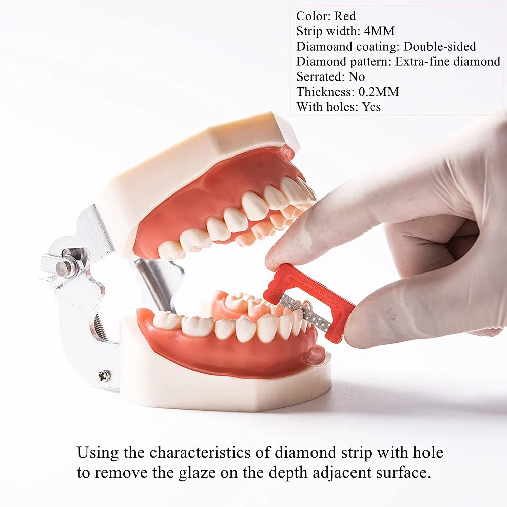 Easyinsmile dentale ortodontico IPR/IR strisce lucidanti seghe per riduzione dello smalto interprossimale strisce di finitura per abrasione 10