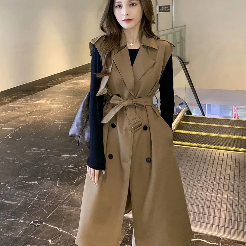 

Ay1120 2020 spring autumn winter new women fashion casual Ladies work wear nice Jacket woman female OL Windbreaker Long coat