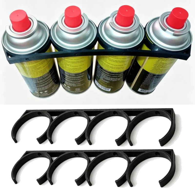 2Pcs RVs Plastic Butane Gas Tank Storage Holder Rack Organizer Easy Clip Design For RV Caravan Bottles Cabinet Wall Mount