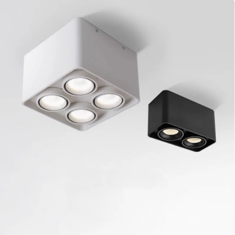 

Регулируемый угол без главного света, полный спектр светодиодных прожекторов с открытым навесом, светильник для дома, гостиной, квадратный светильник для спальни, отеля