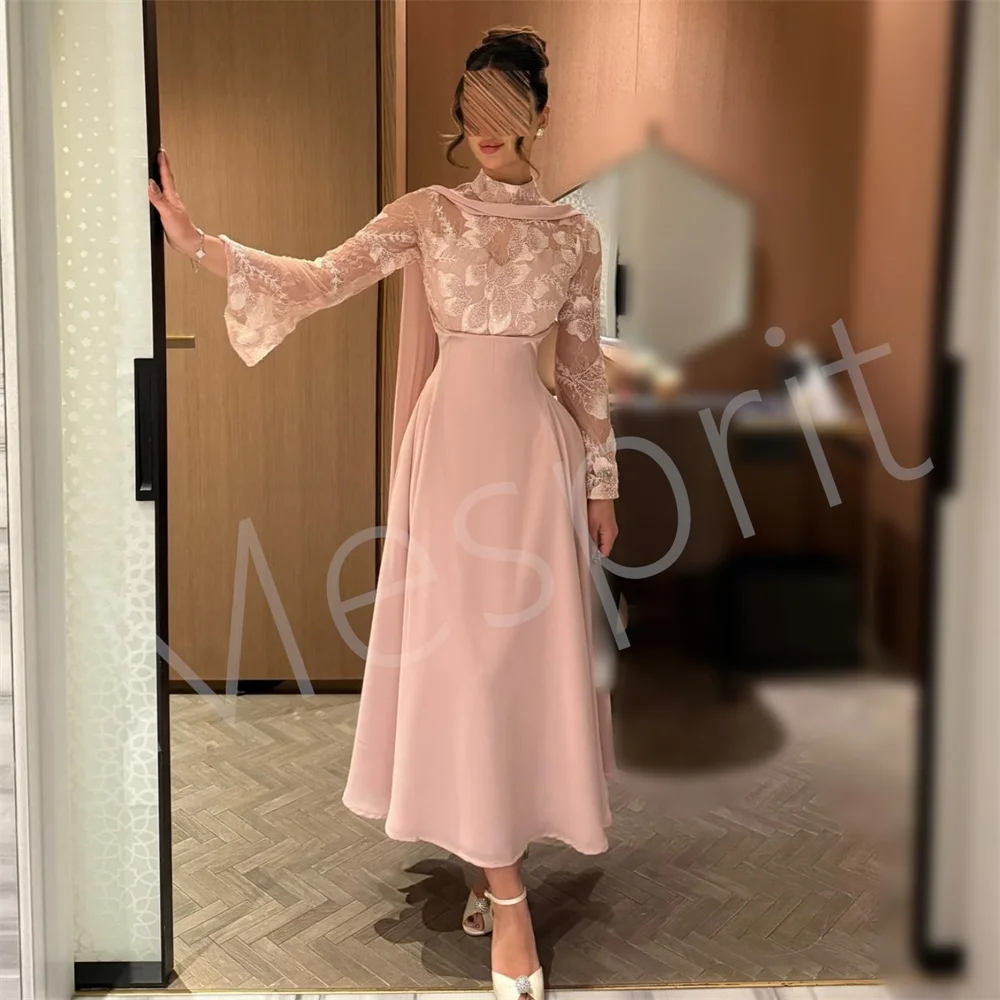 Customized High Quality Luxury Elegant Evening Dress Pleat A-line Midi Dresses Bespoke Occasion Grace Zip Prom Party Gown Formal