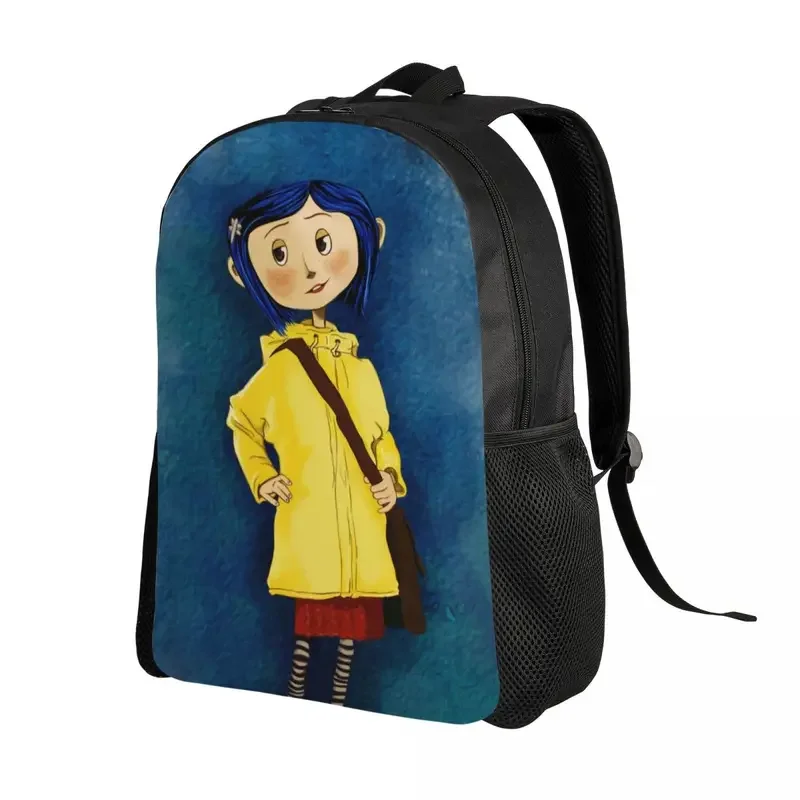 Mochila Coraline personalizada para hombres y mujeres, bolsa básica para computadora portátil, mochilas para estudiantes universitarios, película escalofriante, otras madres