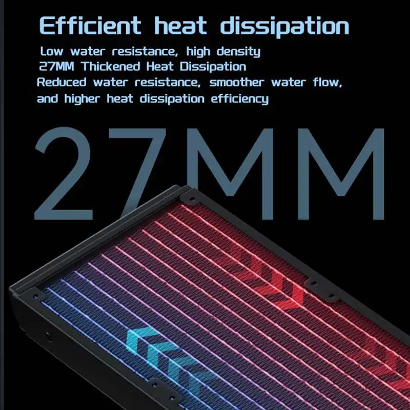 PC ARGB refroidisseur d'eau processeur radiateur de refroidissement liquide 120MM/240MM pour Intel LGA 2011 1700 1200 1155 2066 1366 AMD AM4 AM5 AM3