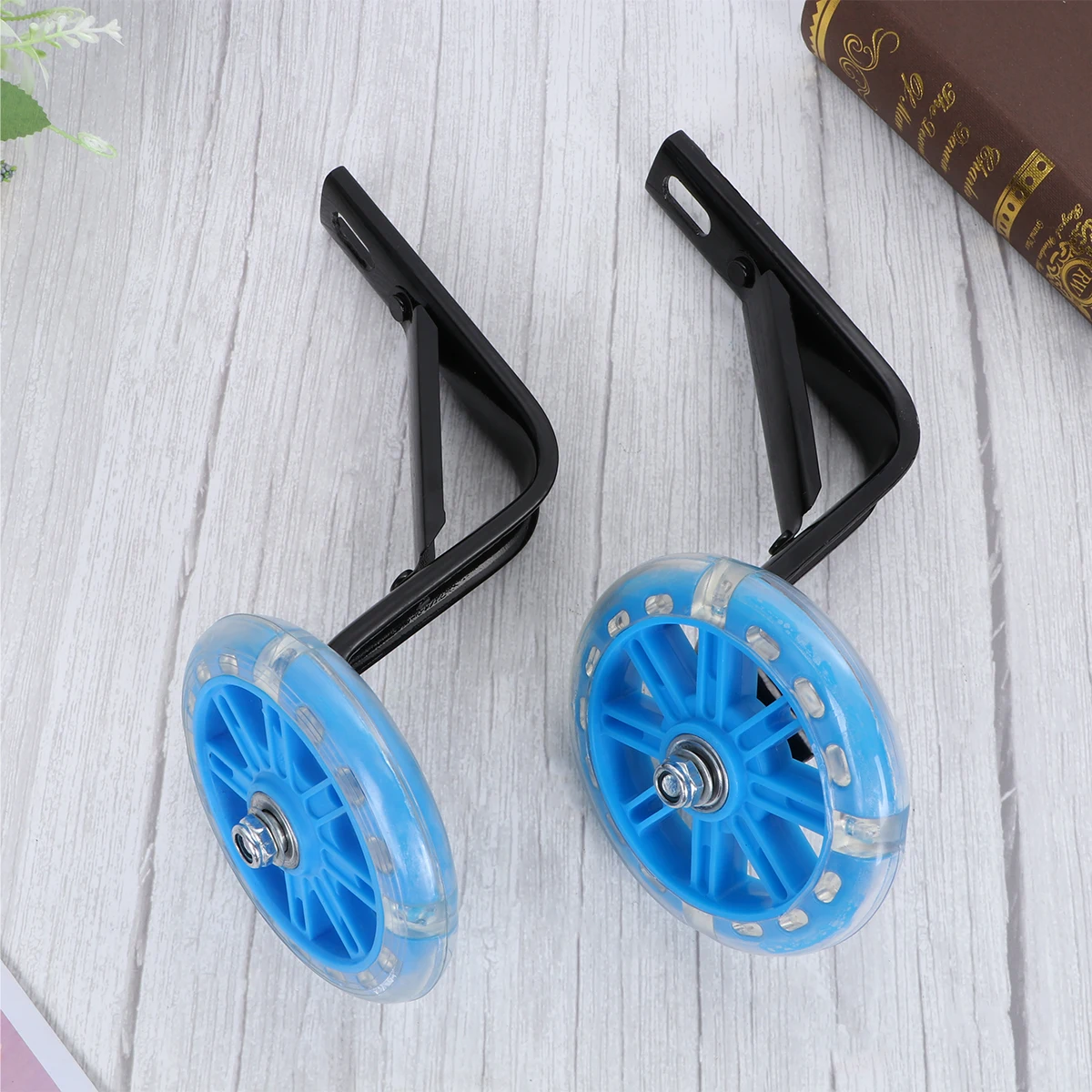 

2 PCS Training Wheel Bicycle Mute Cycling Wheels with Bracket Kids Bike Accessories Balance Auxiliary Toddler
