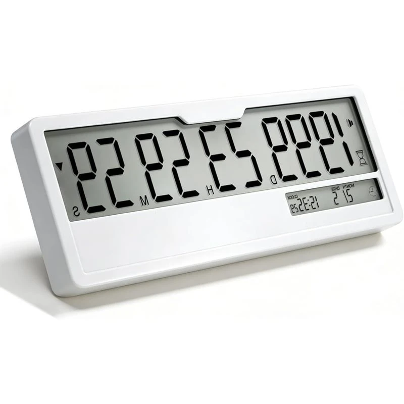 NOCM Countdown Timer Digital Clock 9999 Days Calendar, Custom Past Date Countup Functionality For Retirement, Wedding Pet
