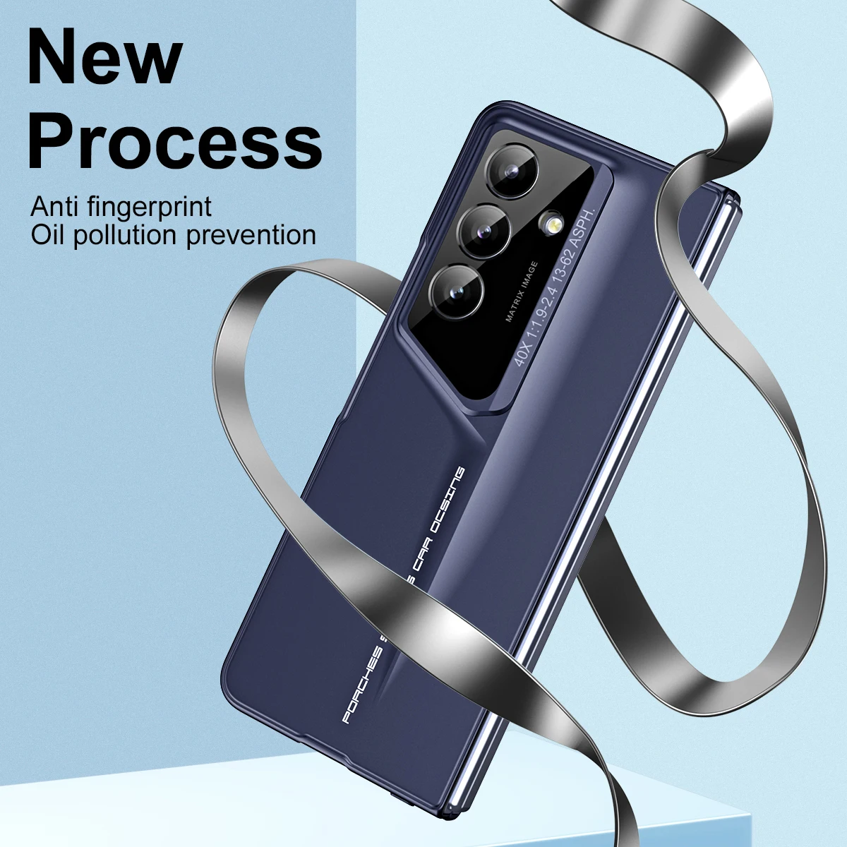 

Alloy Material PC Hard Phone Case For Samsung Galaxy Z Fold 7 6 5 4 Z Fold 7 With Front Frame Tempered Film Protective Cover