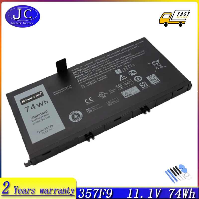 357F9 New Original Laptop Battery for Dell Inspiron 15 7000 7559 7557 7567 5576 5577 INS15PD Series P65F 71JF4 0GFJ6 P57F 071JF4