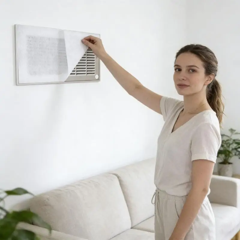   Electric Filter Captures Small Particles For Cleanser Home Setting