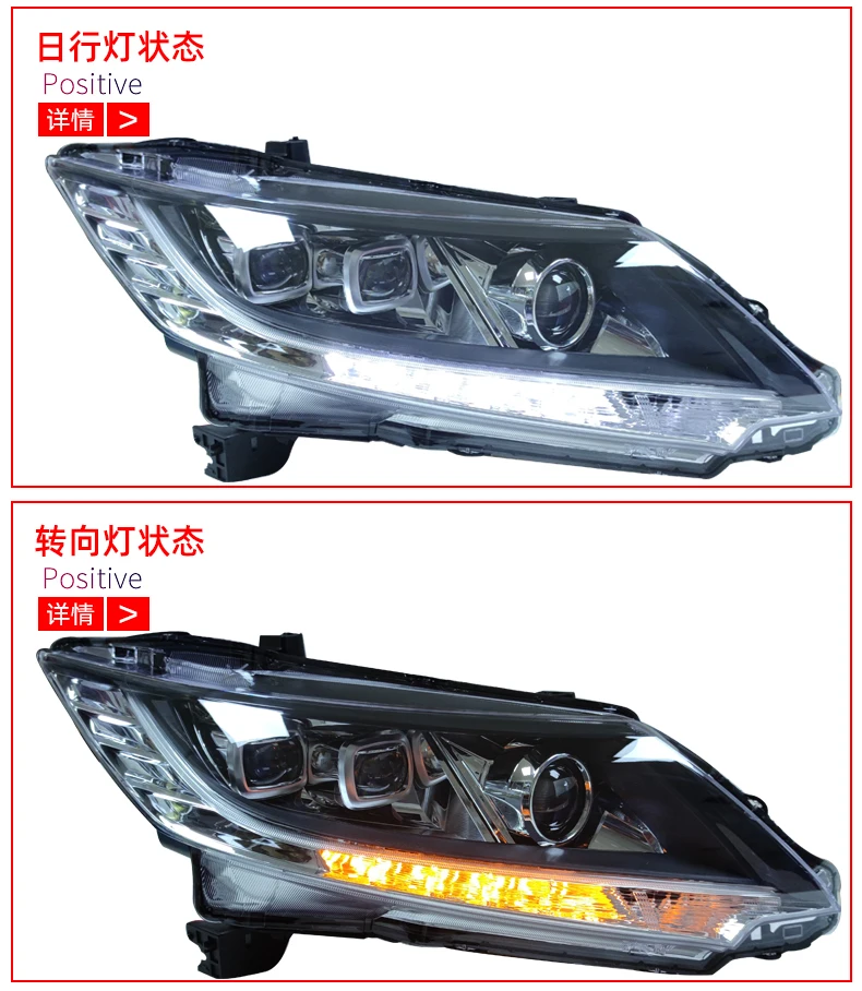 car bumper headlamp for Honda Odyssey headlight ALL IN LED 2015～2021y car accessories head lamp for Honda Odyssey fog light