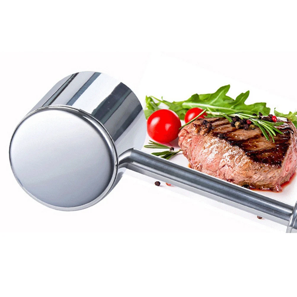 

Stainless Steel Meat Hammer Tenderiser Double-Sided Kitchen Tenderiser Tool for Steak Poultry Anti-Skid